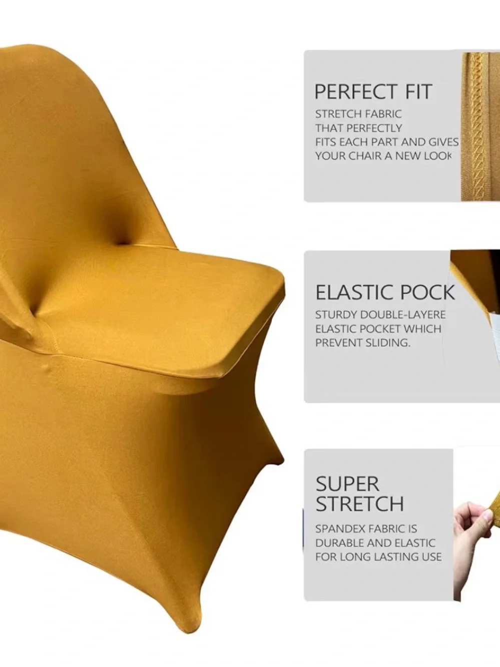 Stretch Spandex Folding Chair Covers 30PCS 040
